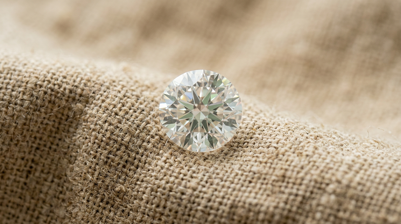 Close-up of a memorial diamond